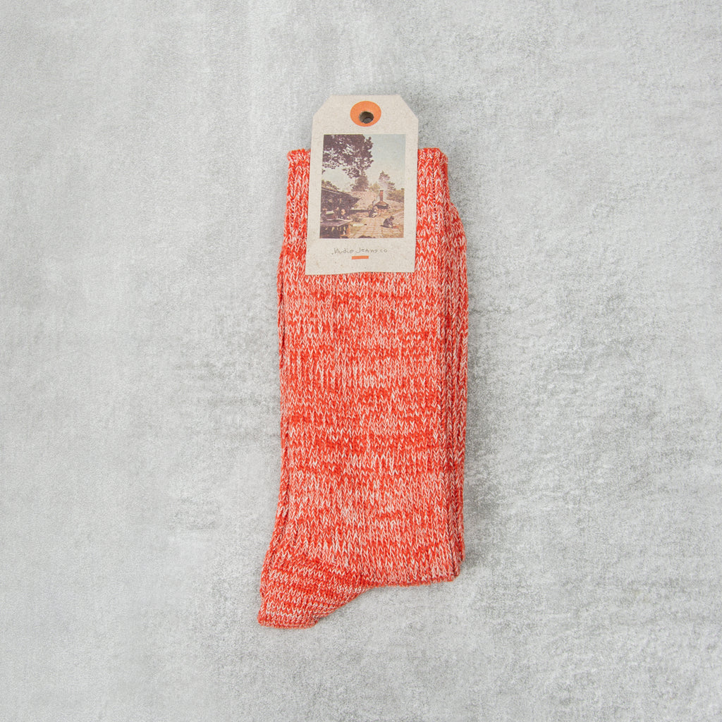 Nudie Chunky Sock Rebirth - Redmelange 1