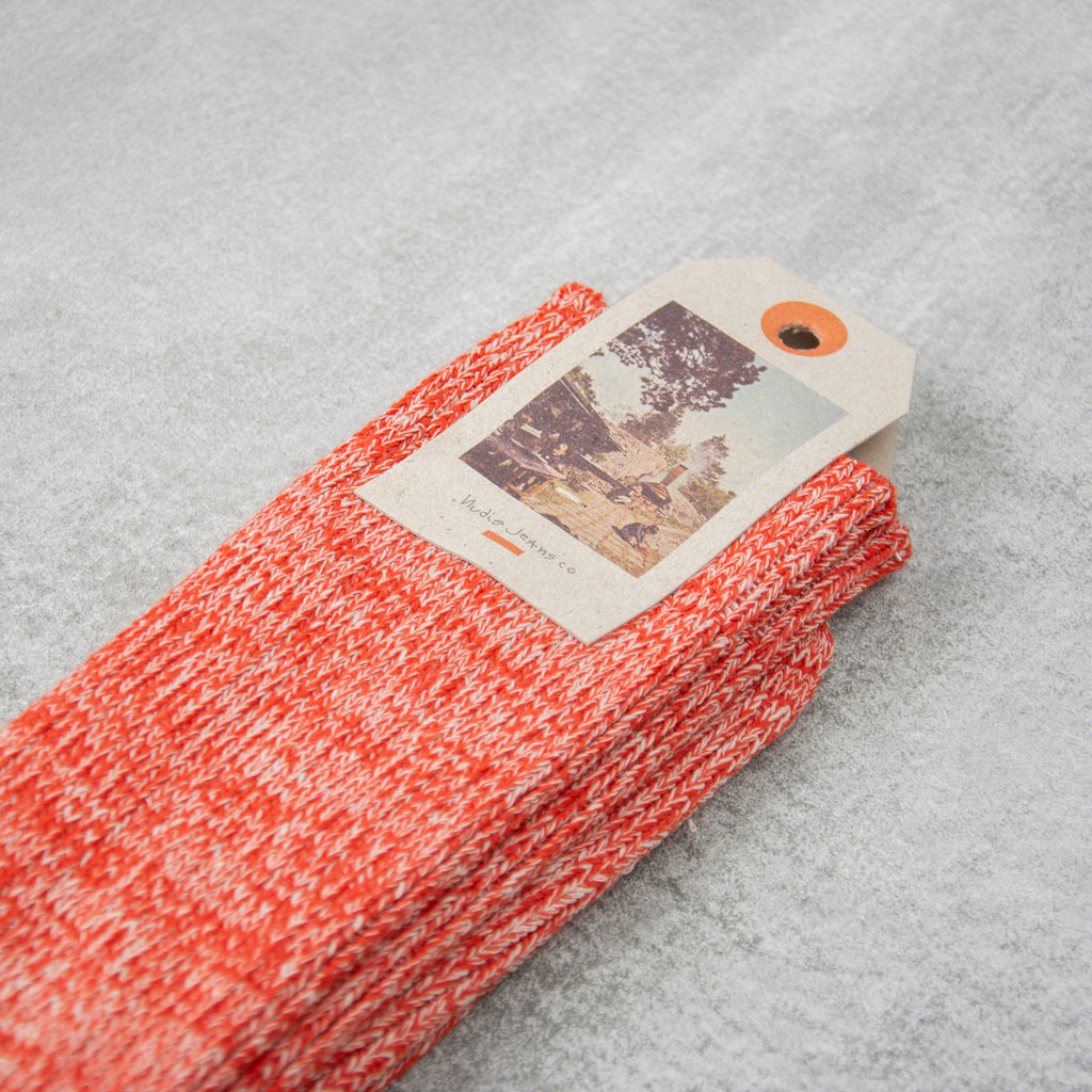 Nudie Chunky Sock Rebirth - Redmelange 2