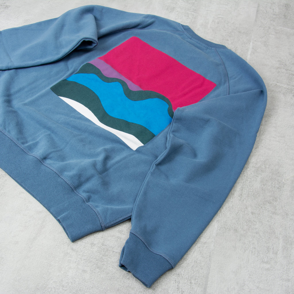 By Parra Circlismo Crew Sweatshirt - Teal 3