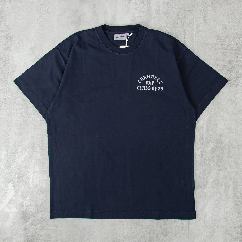 Carhartt WIP Class of 89 Tee - Dark Navy / White 1