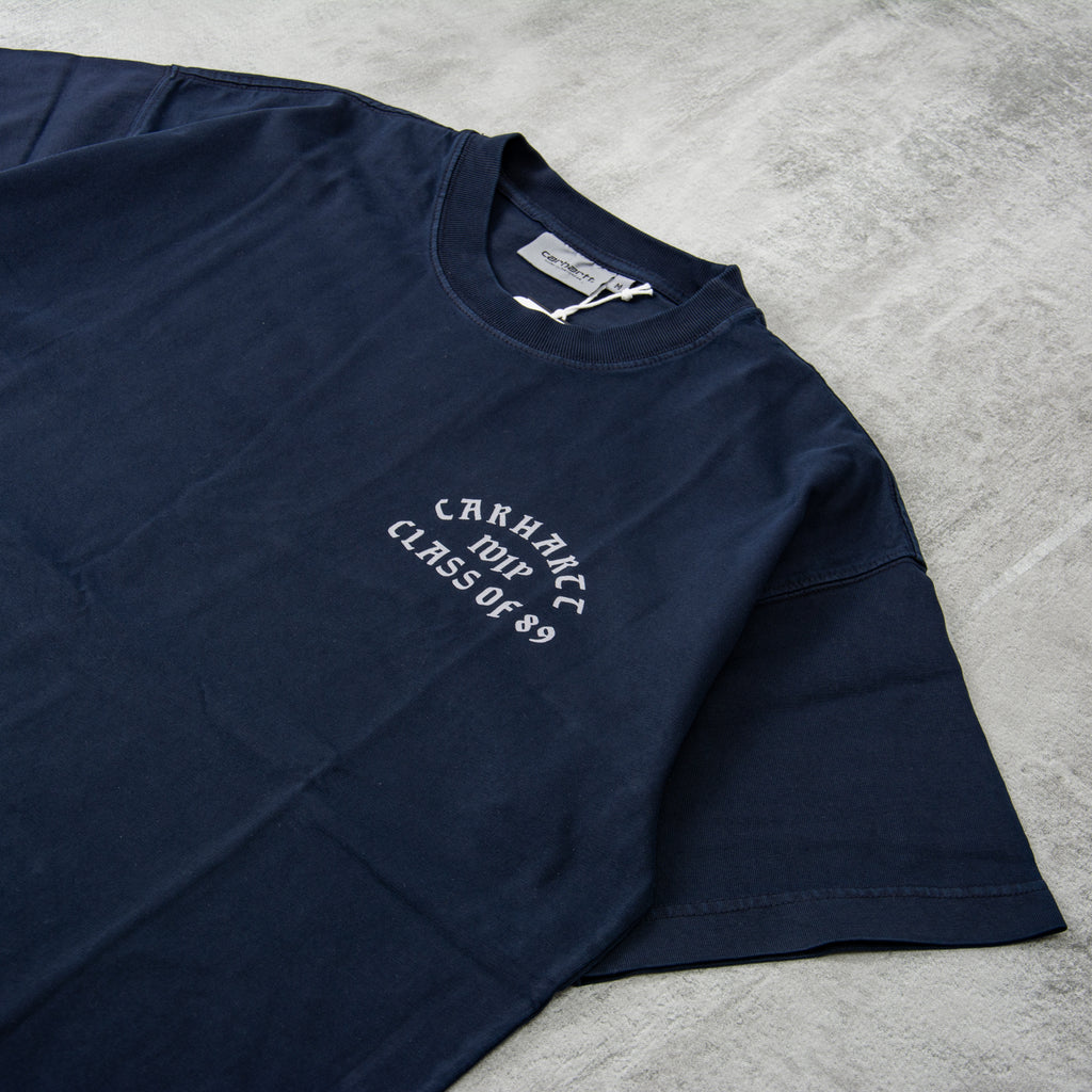 Carhartt WIP Class of 89 Tee - Dark Navy / White 2