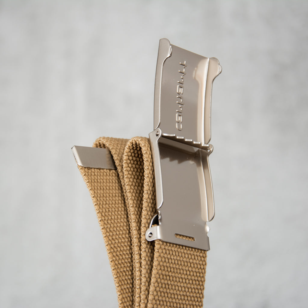 Carhartt WIP Clip Belt Chrome - Leather 2