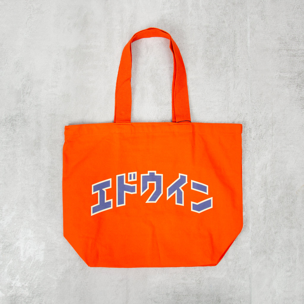 Edwin Club Katakana Retro Shopper Tote Bag - Red 1