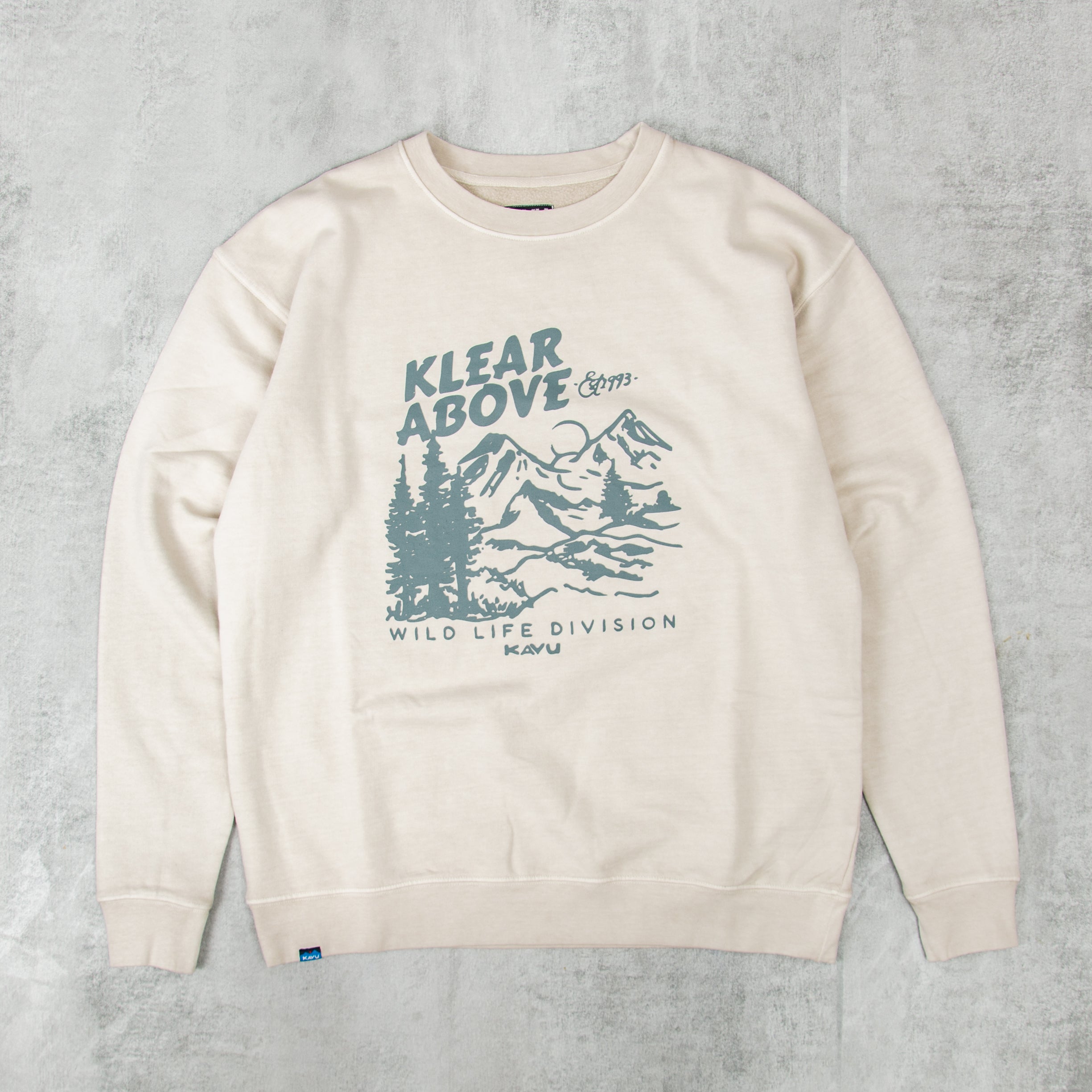 Buy the KAVU Core Crew Sweat Oatmeal online @Union Clothing