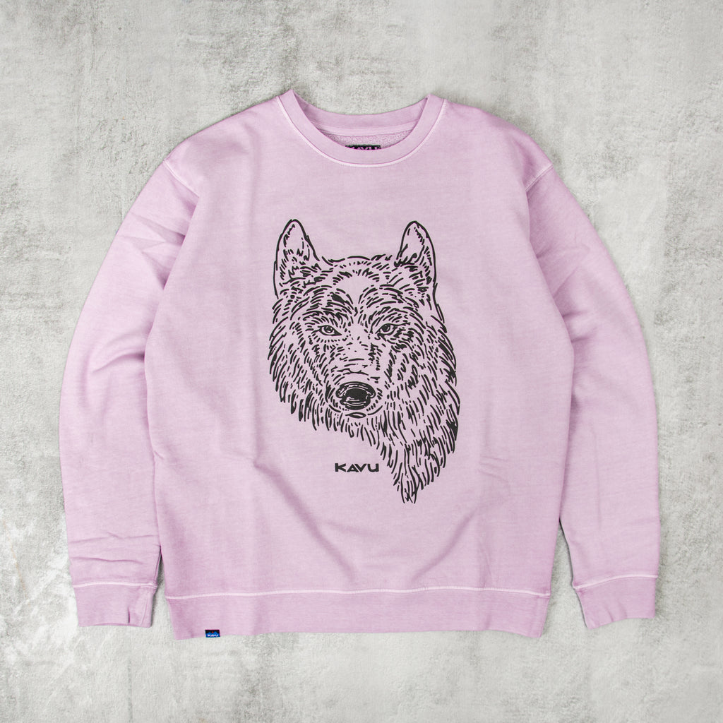 Buy the Kavu Core Crew Sweatshirt Grape online @Union Clothing