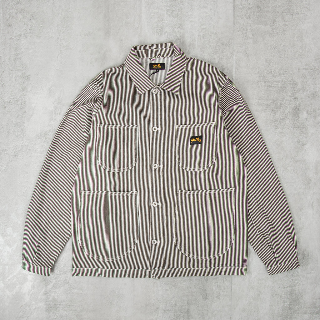Buy the Stan Ray Coverall Jacket - Hickory / Natural @ Union Clothing ...