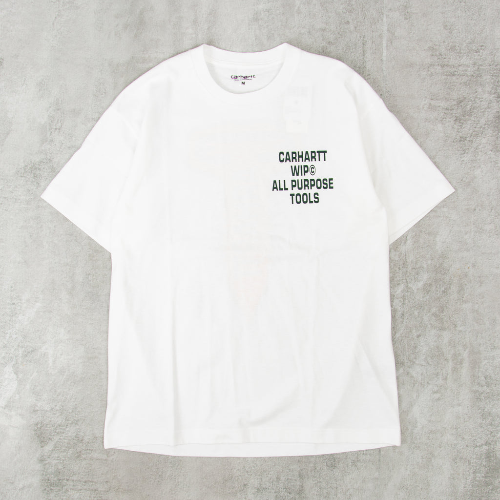 Carhartt WIP Cross Screw Tee - White 1