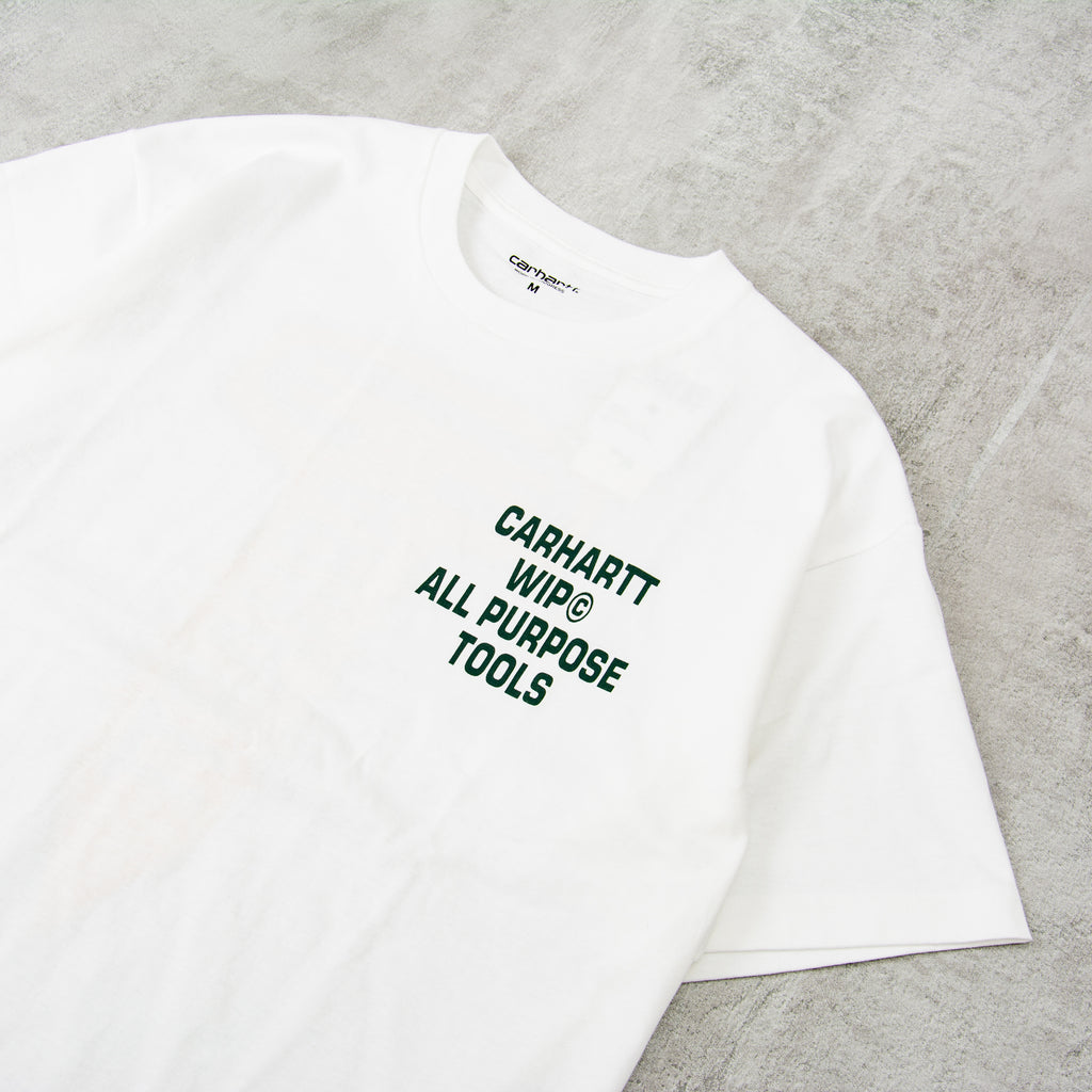 Carhartt WIP Cross Screw Tee - White 3