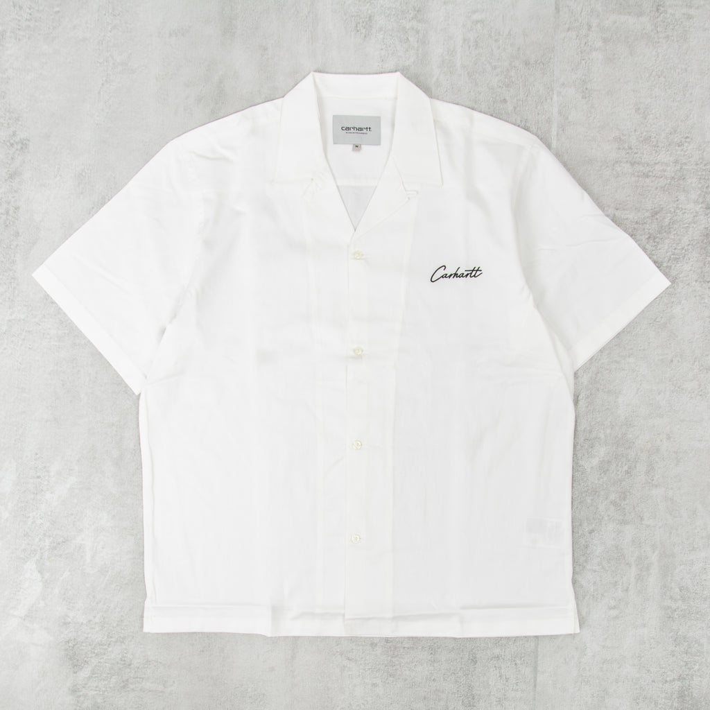 Carhartt WIP Delray S/S Shirt - White / Black 1
