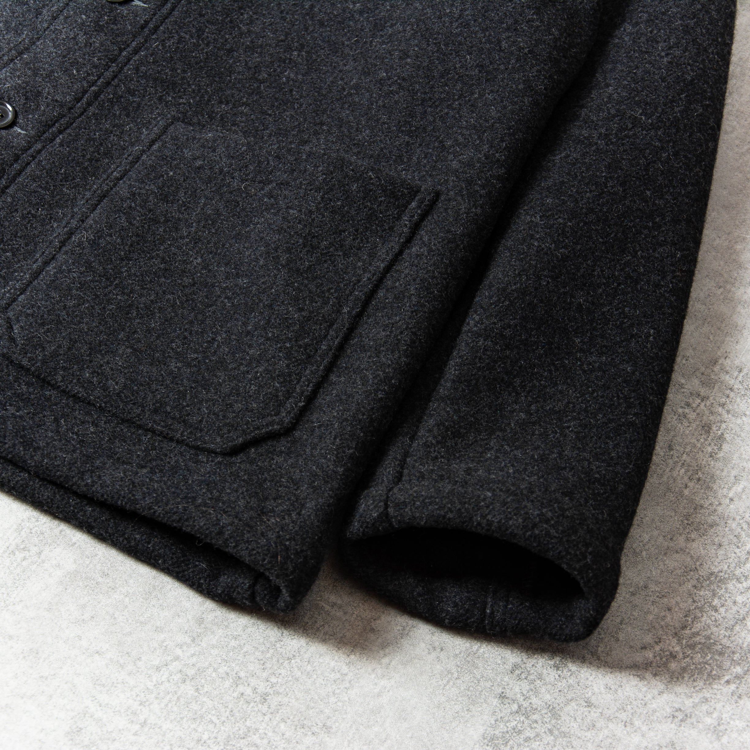 Buy the Vetra Double Face Wool Jacket - Anthracite@Union Clothing 