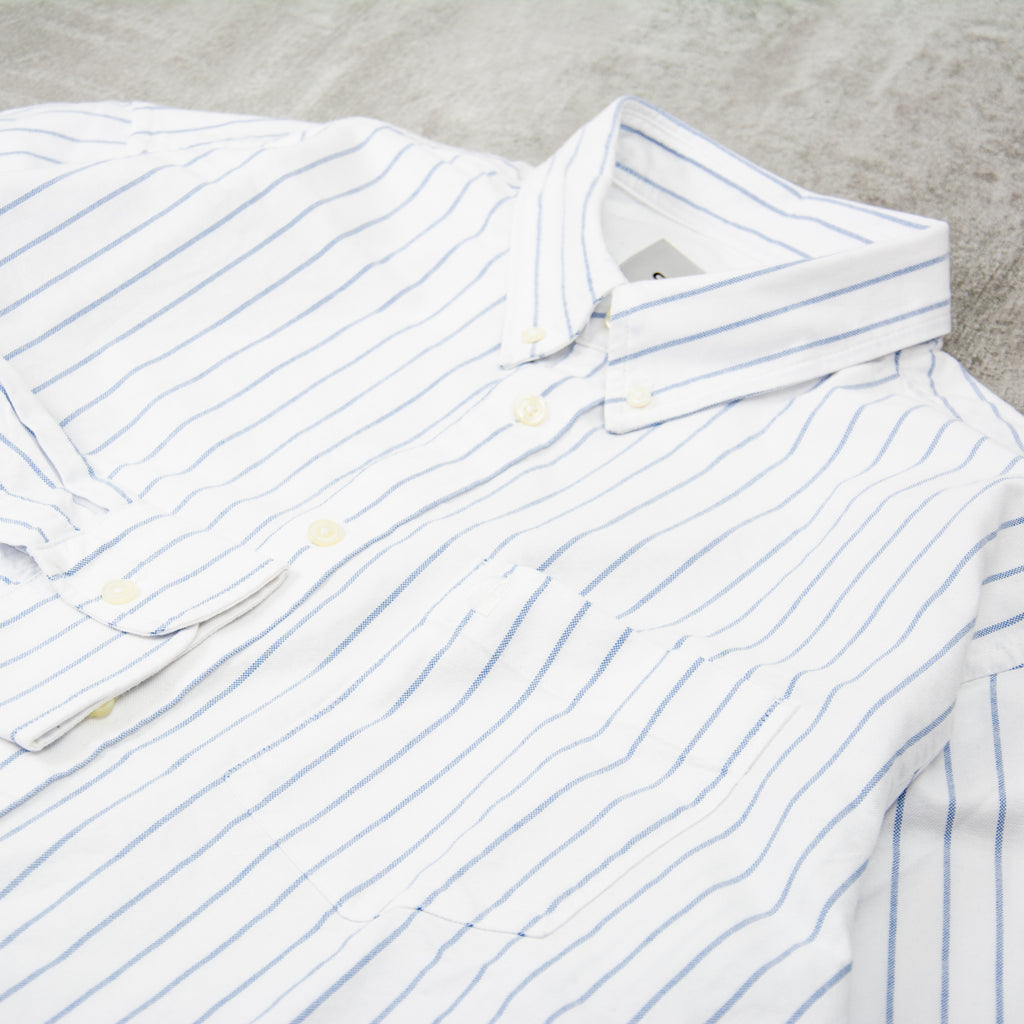 Carhartt WIP Dowlen Striped L/S Shirt - White / White 3