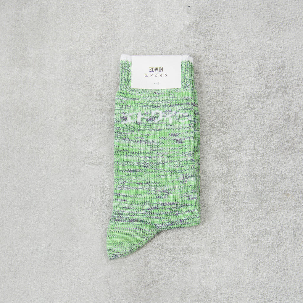 Edwin Drip Socks - Green 1