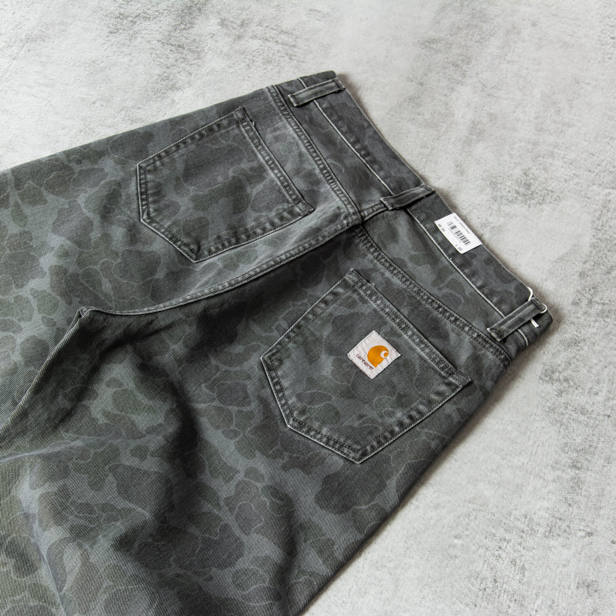 Buy the Carhartt WIP Duck Landon Pant - Camo Duck Black