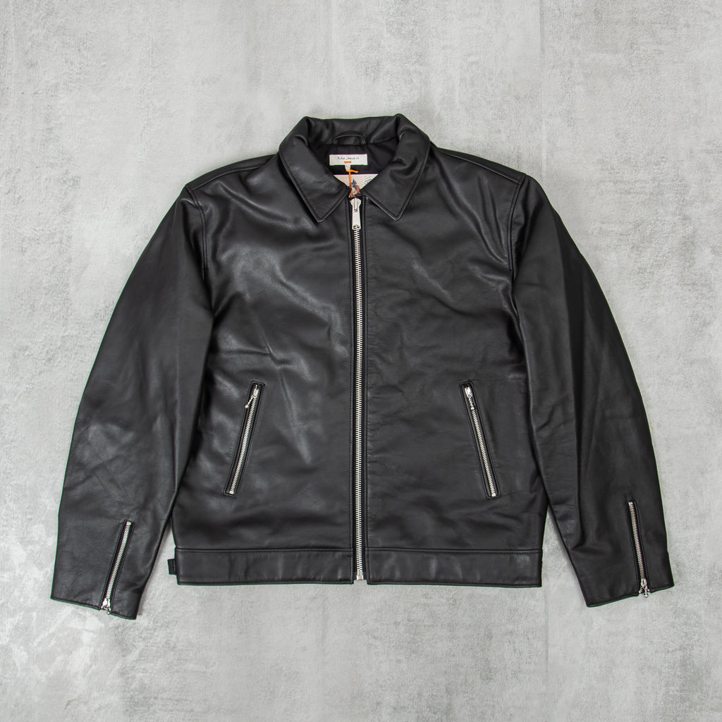 Nudie Eddy Rider Leather Jacket - Black 1