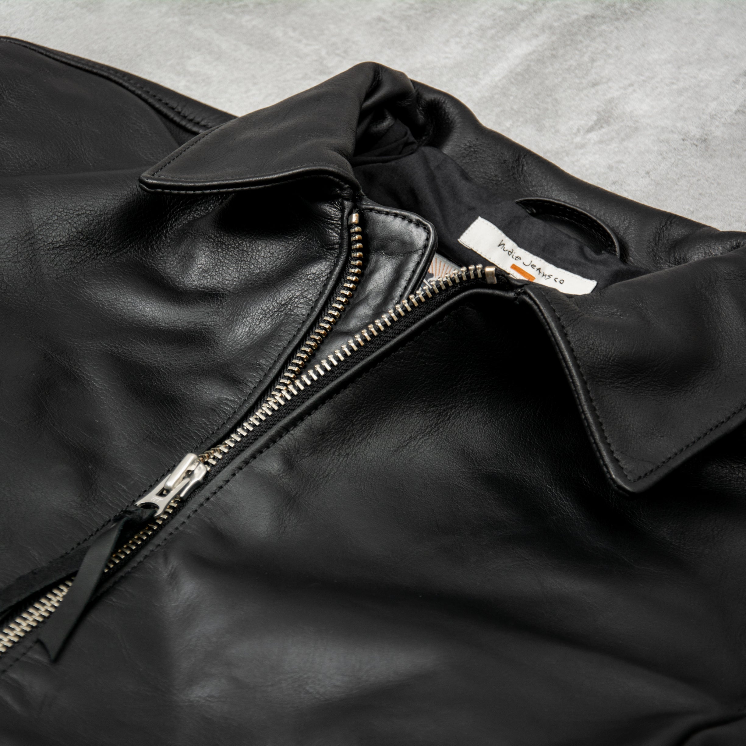 Buy the Nudie Eddy Rider Leather Jacket - Black @Union Clothing