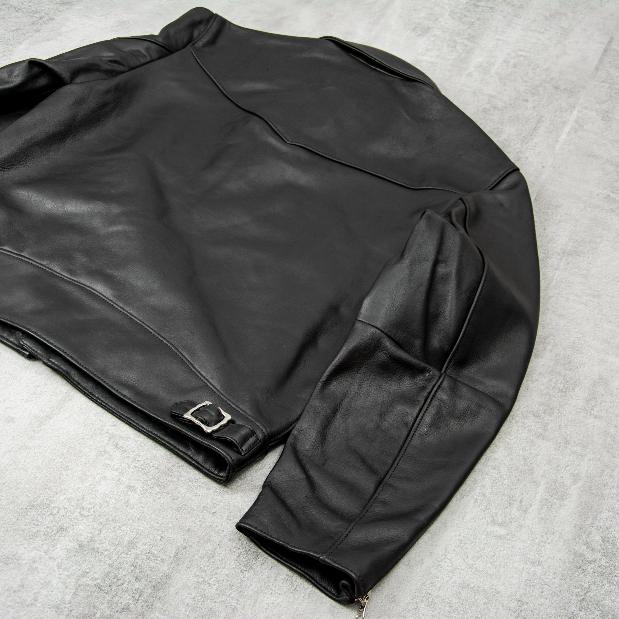 black eddie × THREE FACE Double Riders Nudie Jeans Eddy Rider Leather Jacket in Black for Men | Lyst UK