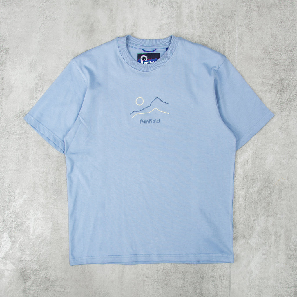 Penfield Embroidered Mountain Tee - Soft Chambray 1
