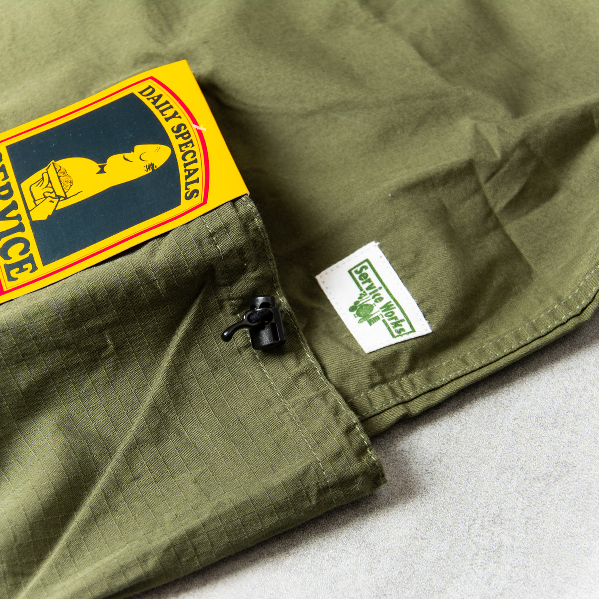 Buy the Service Works Gardener Vest - Olive @unionclothing | Union Clothing