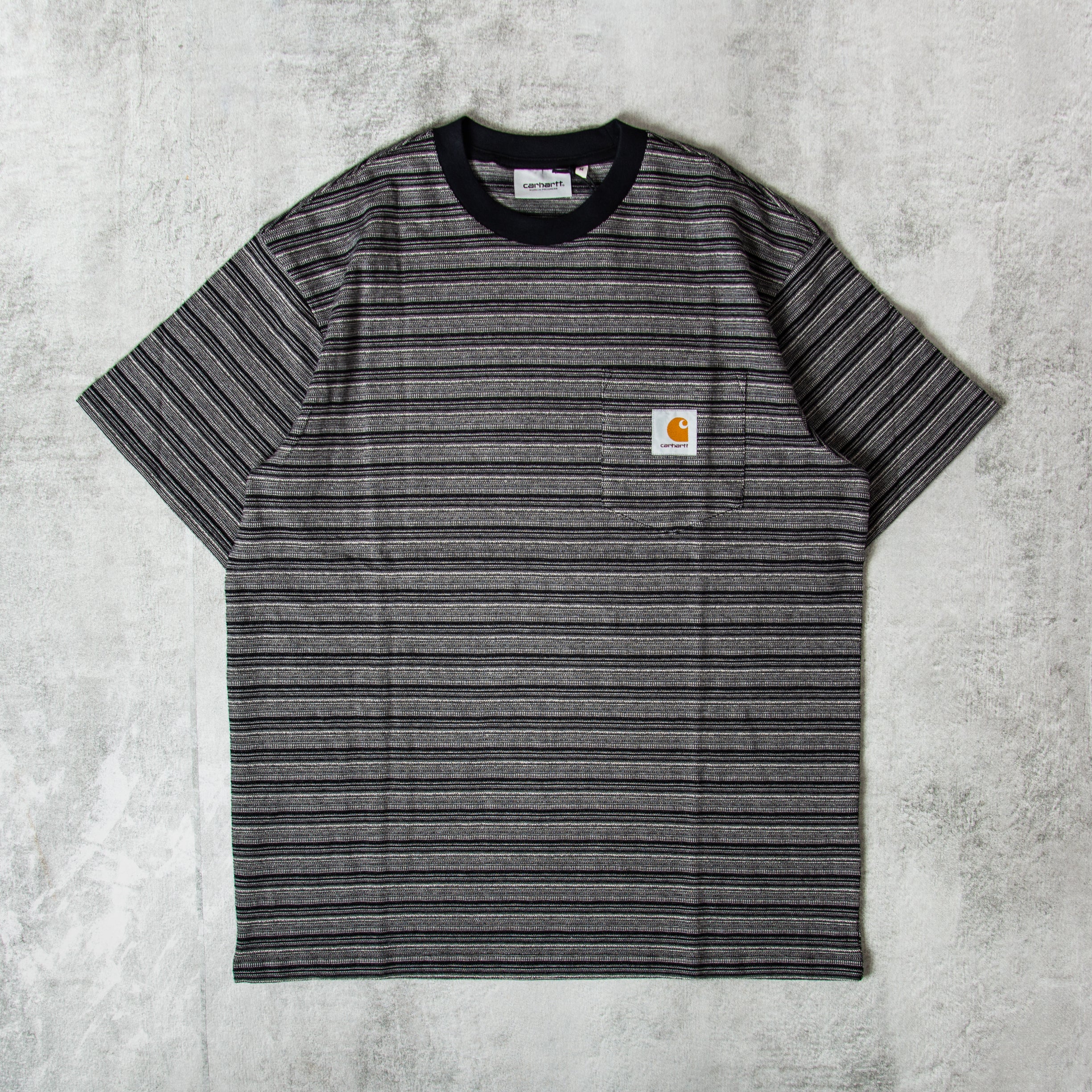 Purchase Carhartt WIP Gellar Pocket Stripe Tee - Black@ Union