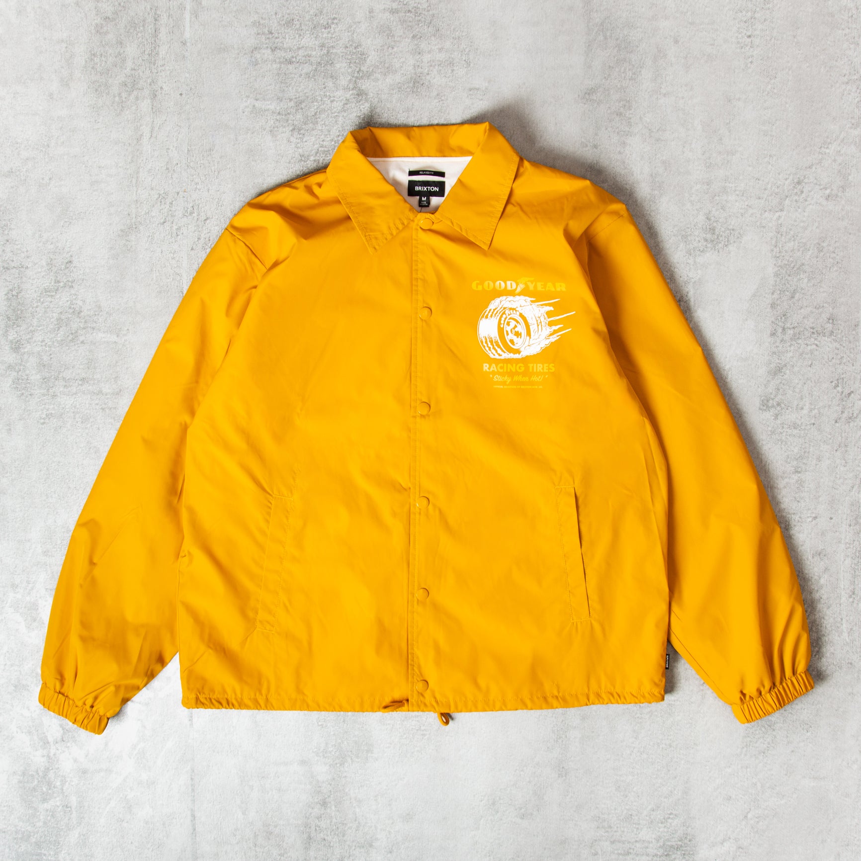 Brixton X Goodyear Slick Wind Breaker - Nugget Gold@Union Clothing