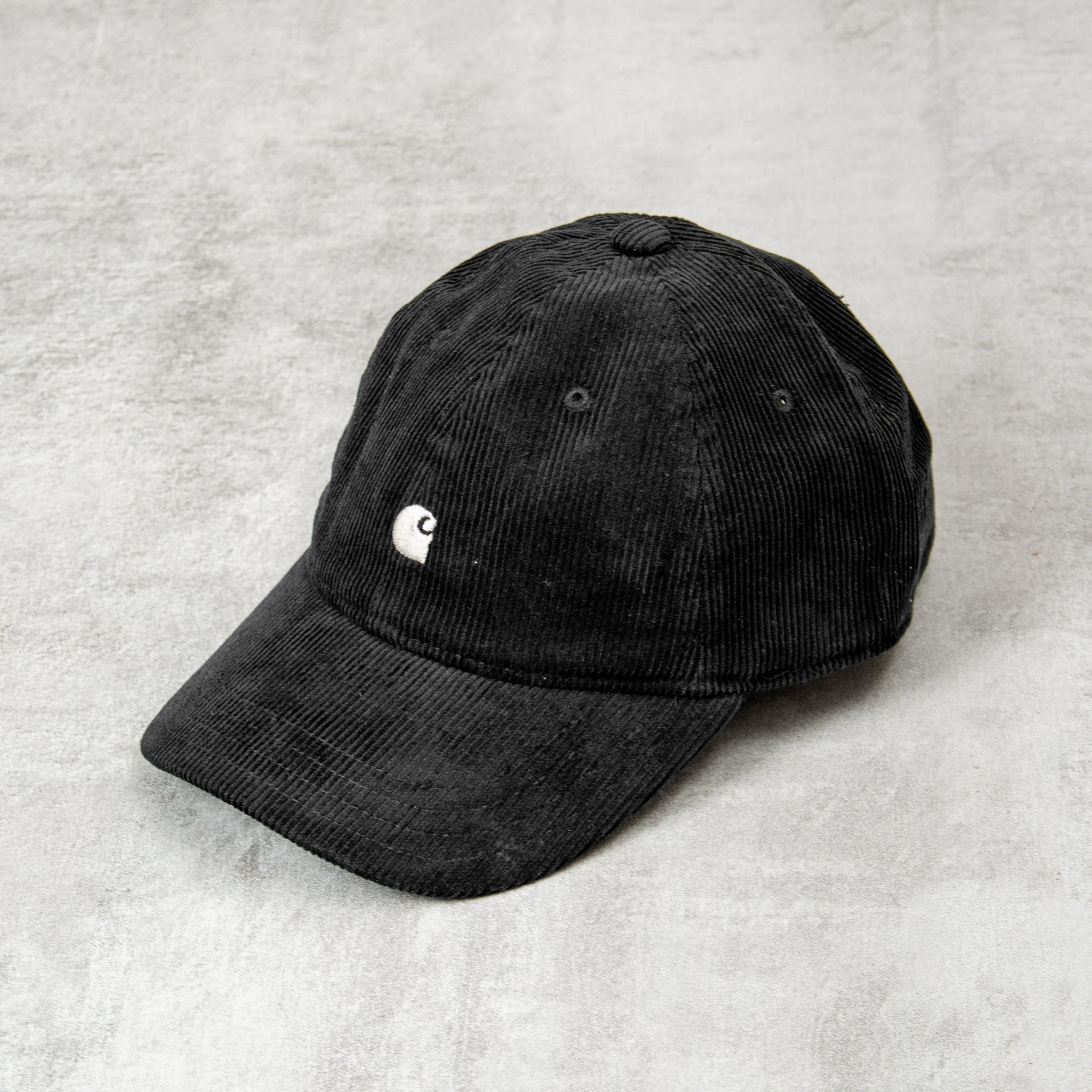 Buy the Carhartt WIP Harlem Cord Cap - Black / Wax @Union Clothing