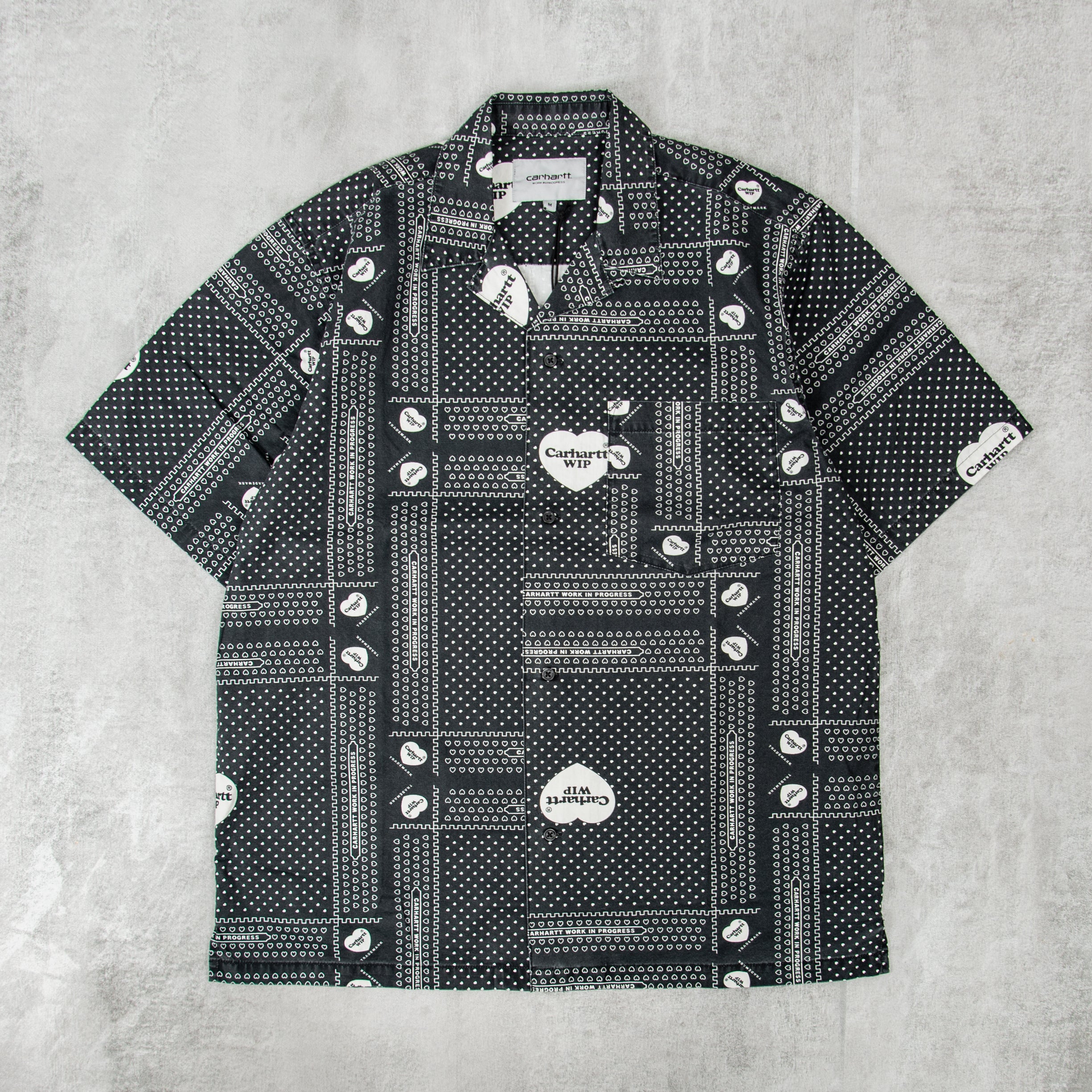 さらに100円引き◆CARHARTT◆HEART BANDANA Carhartt WIP Heart Bandana Black | BSTN Store