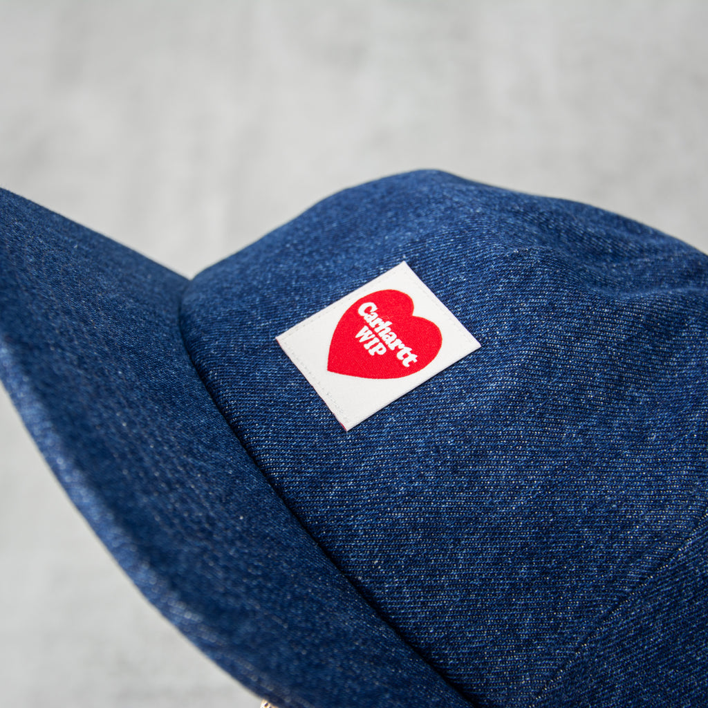 Carhartt WIP Heart Patch Cap - Blue Rinsed 2