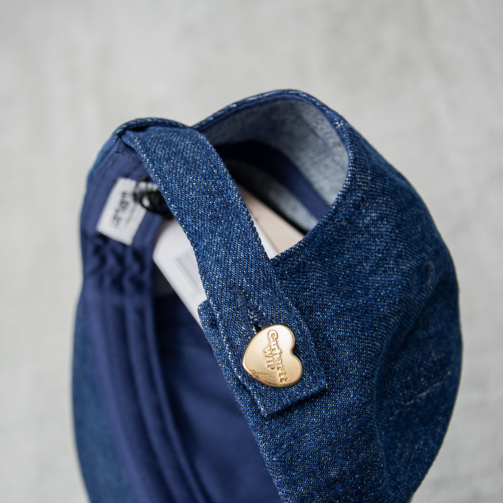 Carhartt WIP Heart Patch Cap - Blue Rinsed 3