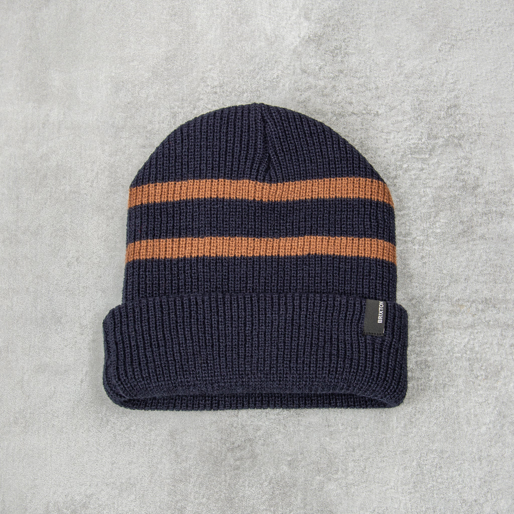 Brixton Heist Beanie - Navy / Bison 1