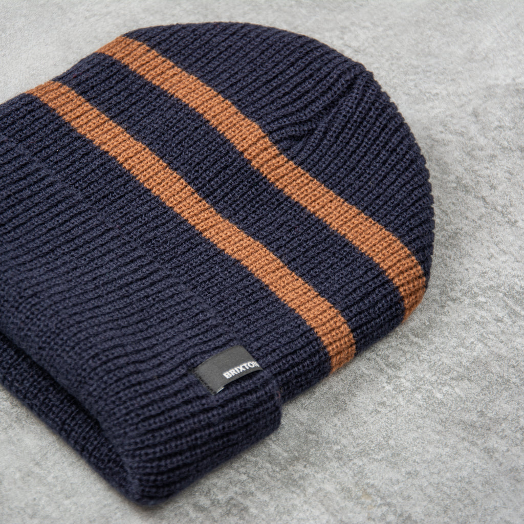 Brixton Heist Beanie - Navy / Bison 2