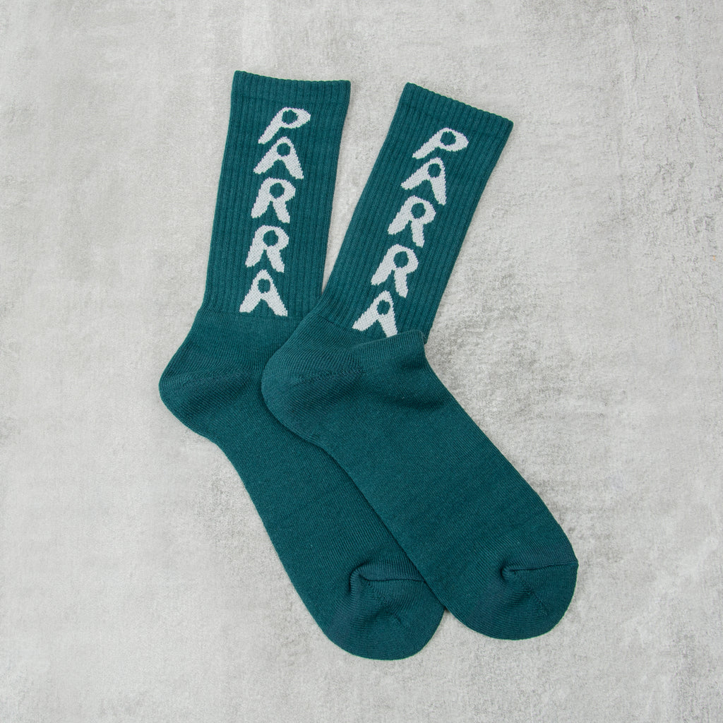 By Parra Hole Logo Crew Sock - Castleton Green 2