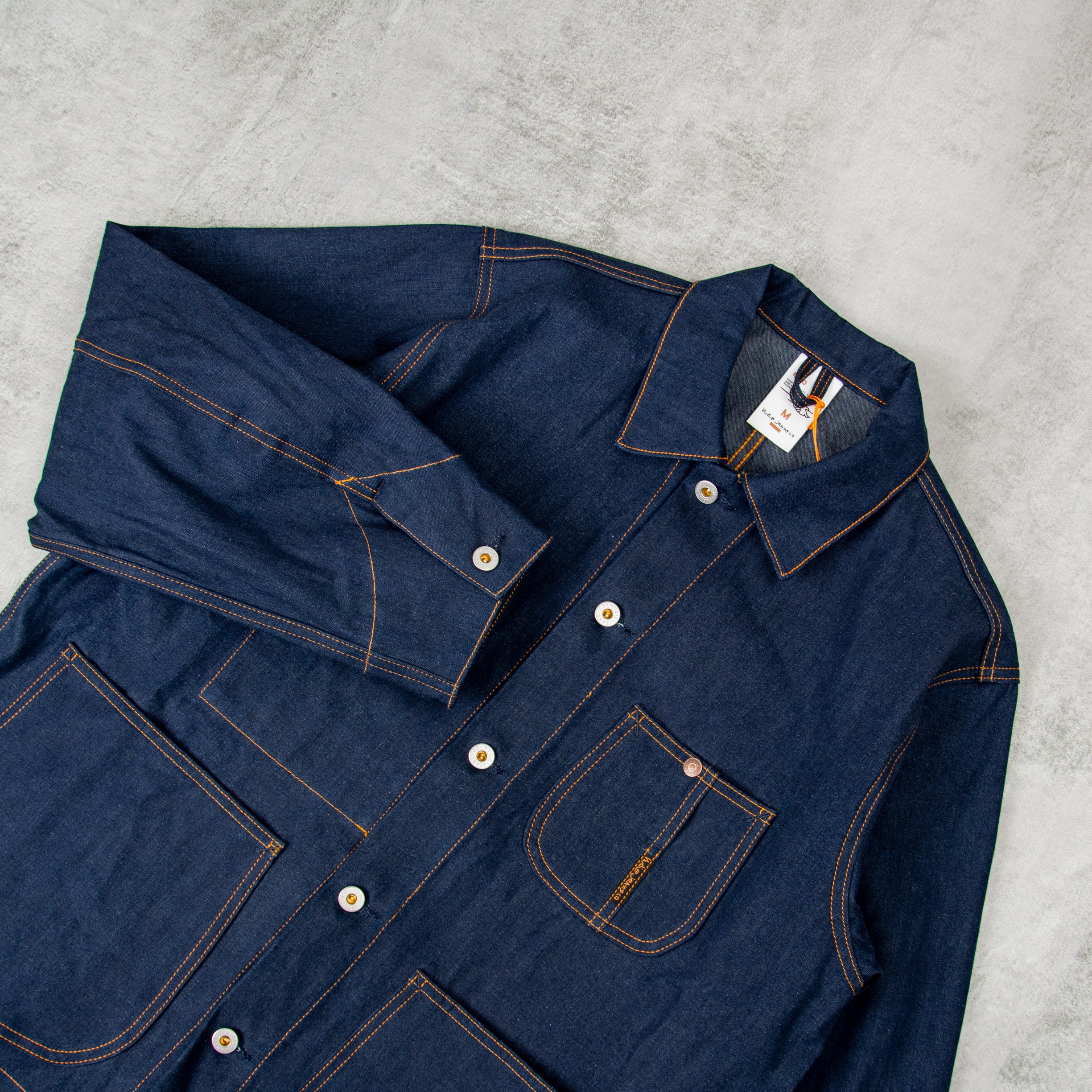 Buy the Nudie Howie Painter Denim Jacket - Dark Blue@Union