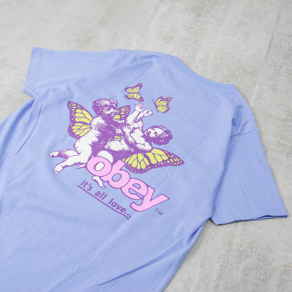 Obey Its All Love Tee - Digital Violet 2