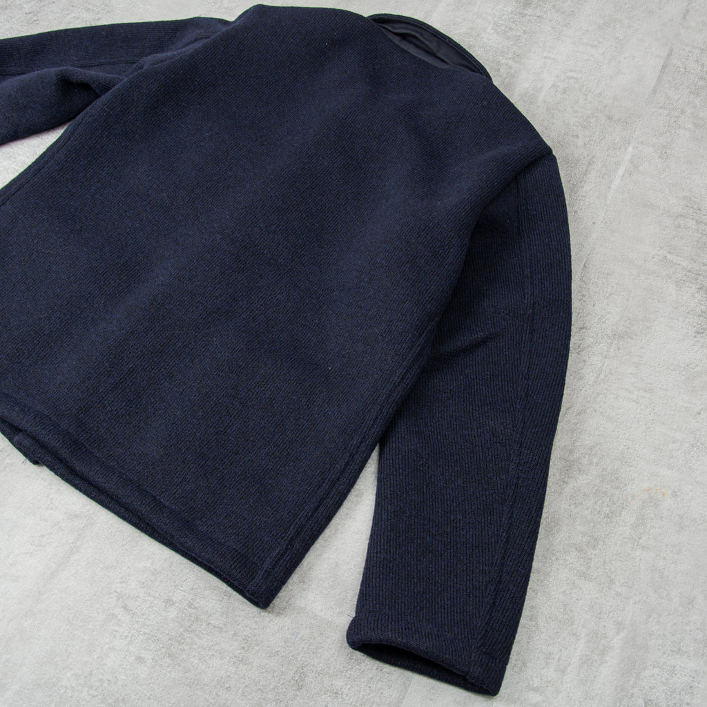 Vetra Knitted Wool Jacket - Navy 4