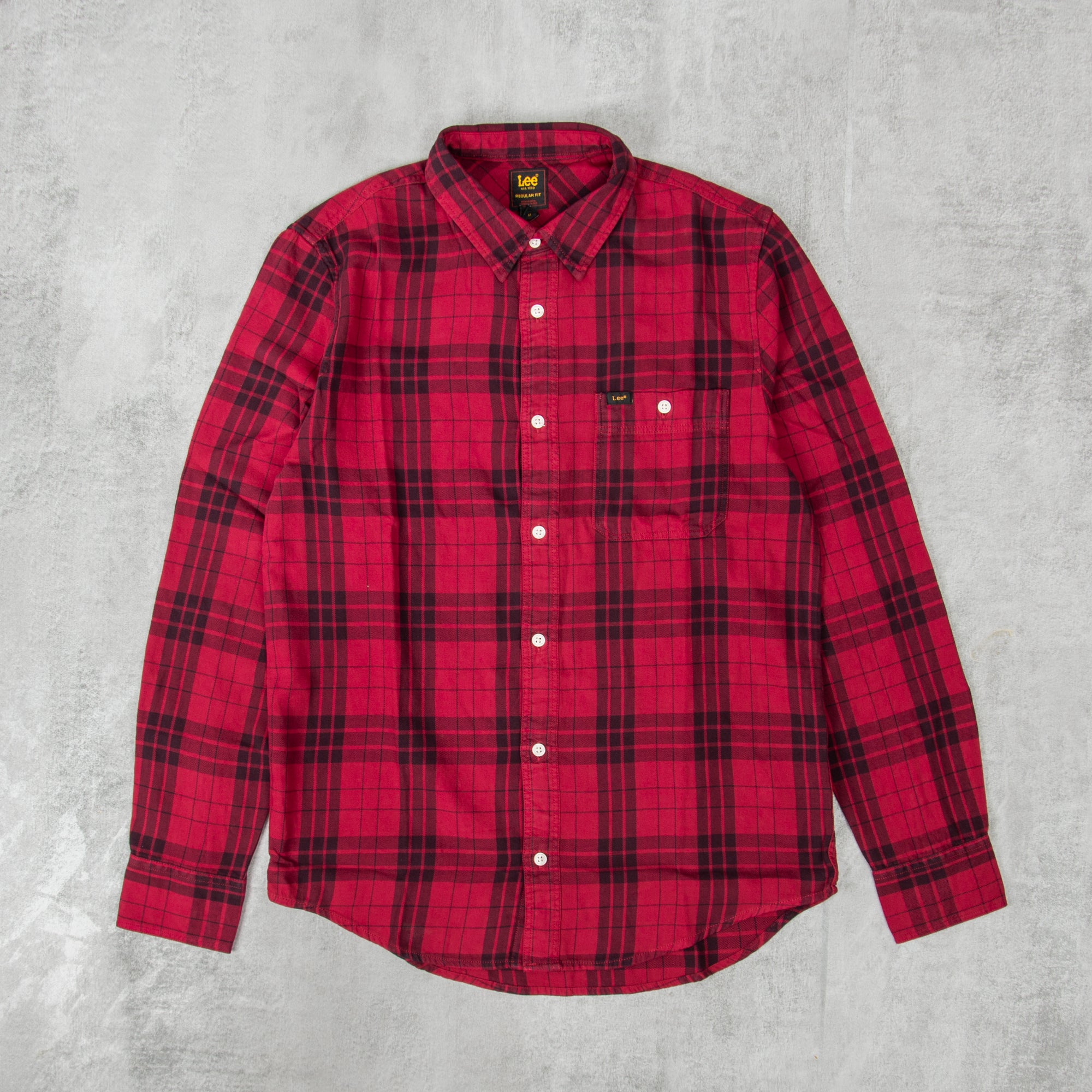 Buy te Lee Leesure Check Shirt - port online @Union Clothing