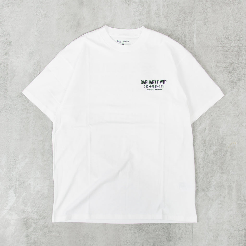 Carhartt WIP Less Troubles Tee - White 1