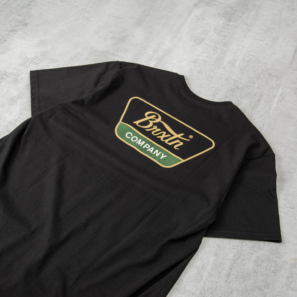 Brixton Linwood S/S Tee - Black / Pine 2