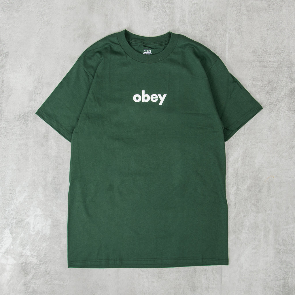 Obey Lower Case 2 Tee - Forest 1