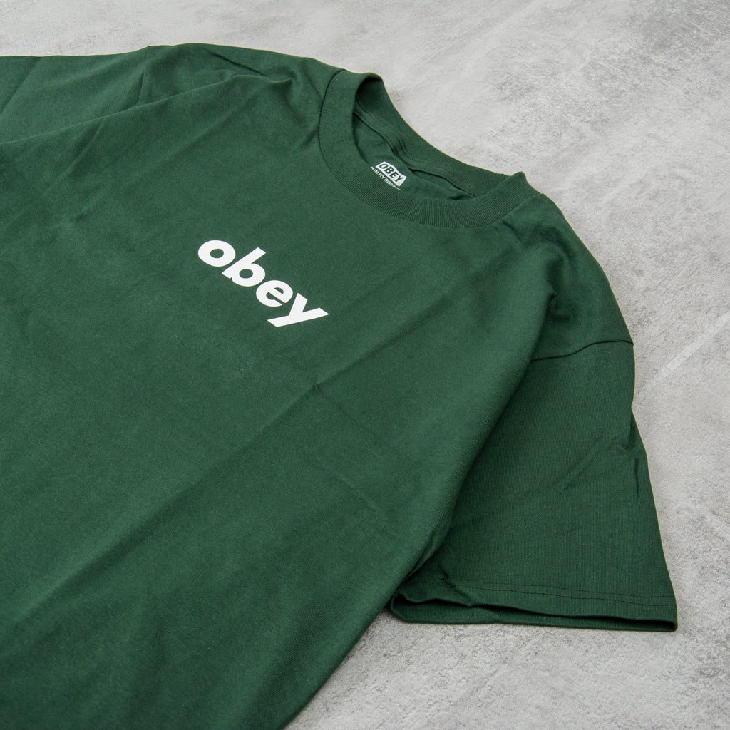 Obey Lower Case 2 Tee - Forest 2