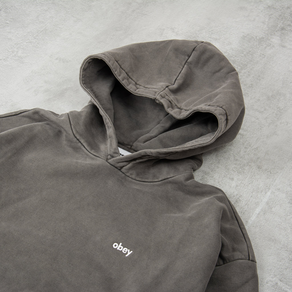 Obey Lowercase Hood - Pigment Digital Black 2