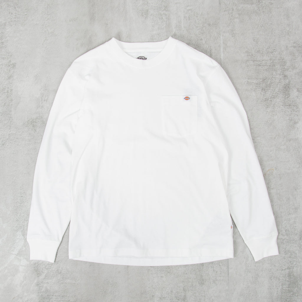 Dickies Luray L/S Pocket Tee - White 1