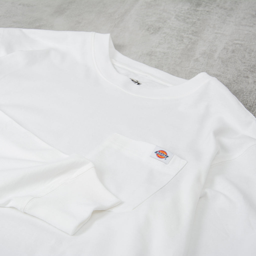 Dickies Luray L/S Pocket Tee - White 2