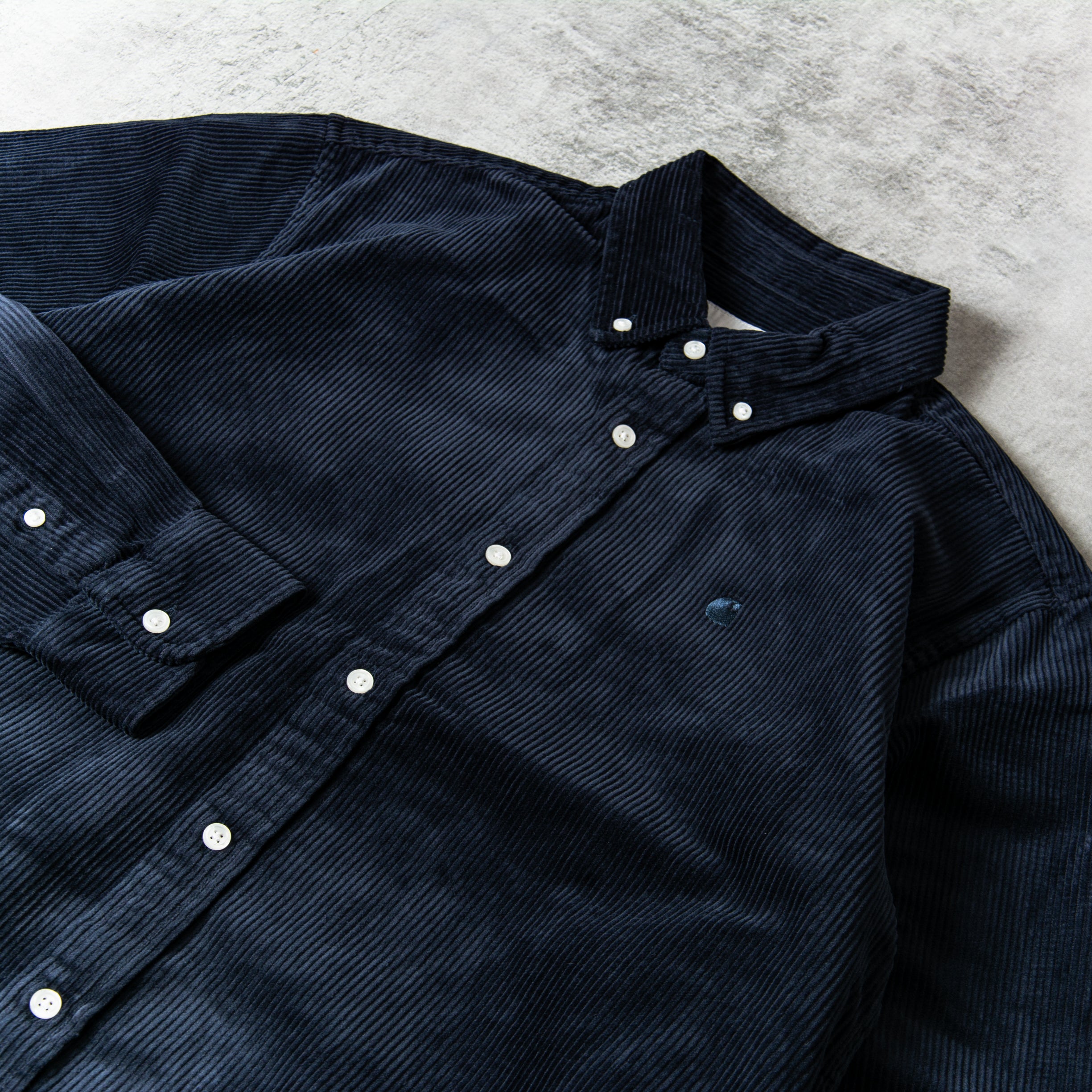 Carhartt Madison Cord L/S Shirt - Dark Navy@Union Clothing | Union