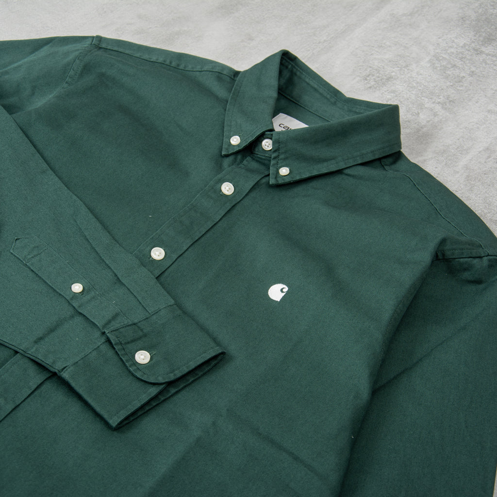 Carhartt WIP Madison L/S Shirt - Discovery Green / Wax 2