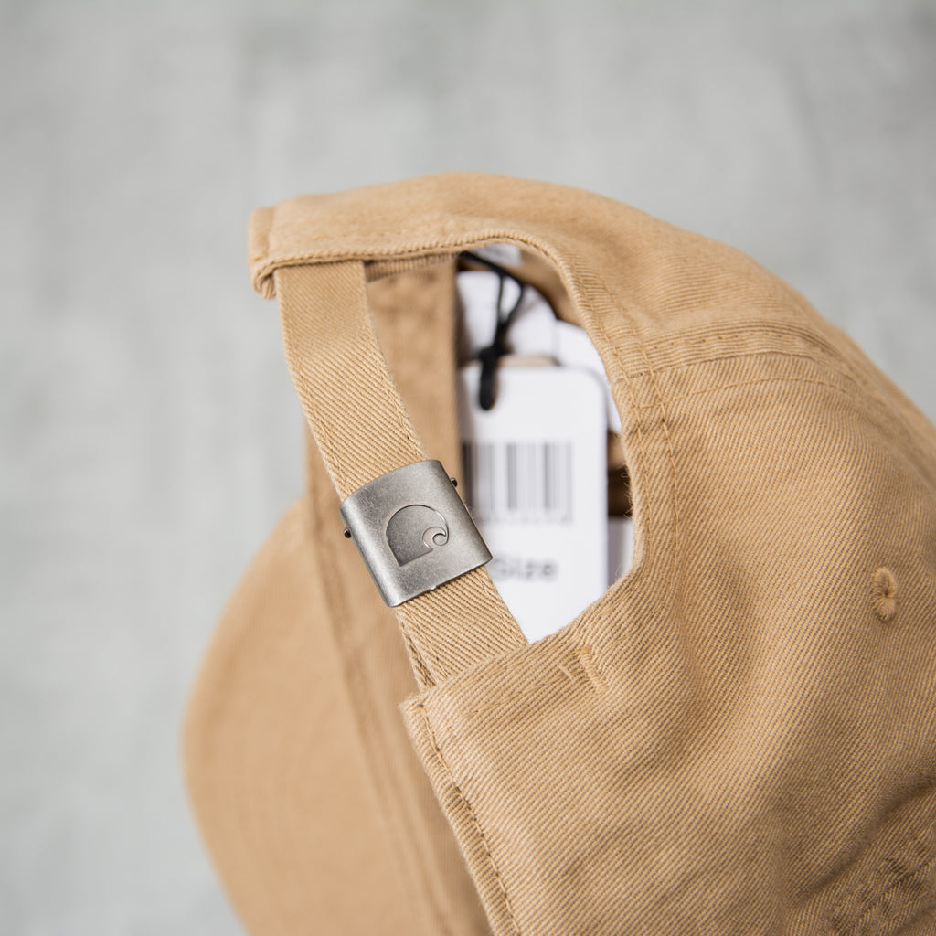 Carhartt WIP Madison Logo Cap - Leather / Black 3