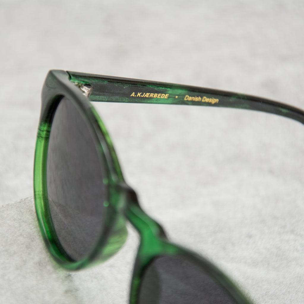 A Kjaerbede Marvin KL1708-15 Sunglasses - Green Marble Transparent 3