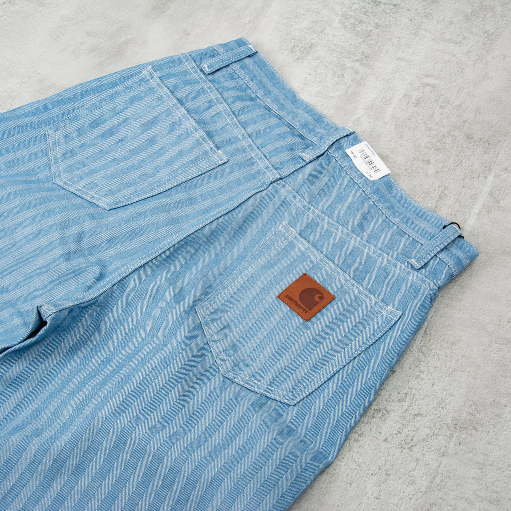 Carhartt WIP Menard Pant Herringbone Denim - Blue Rinsed 5