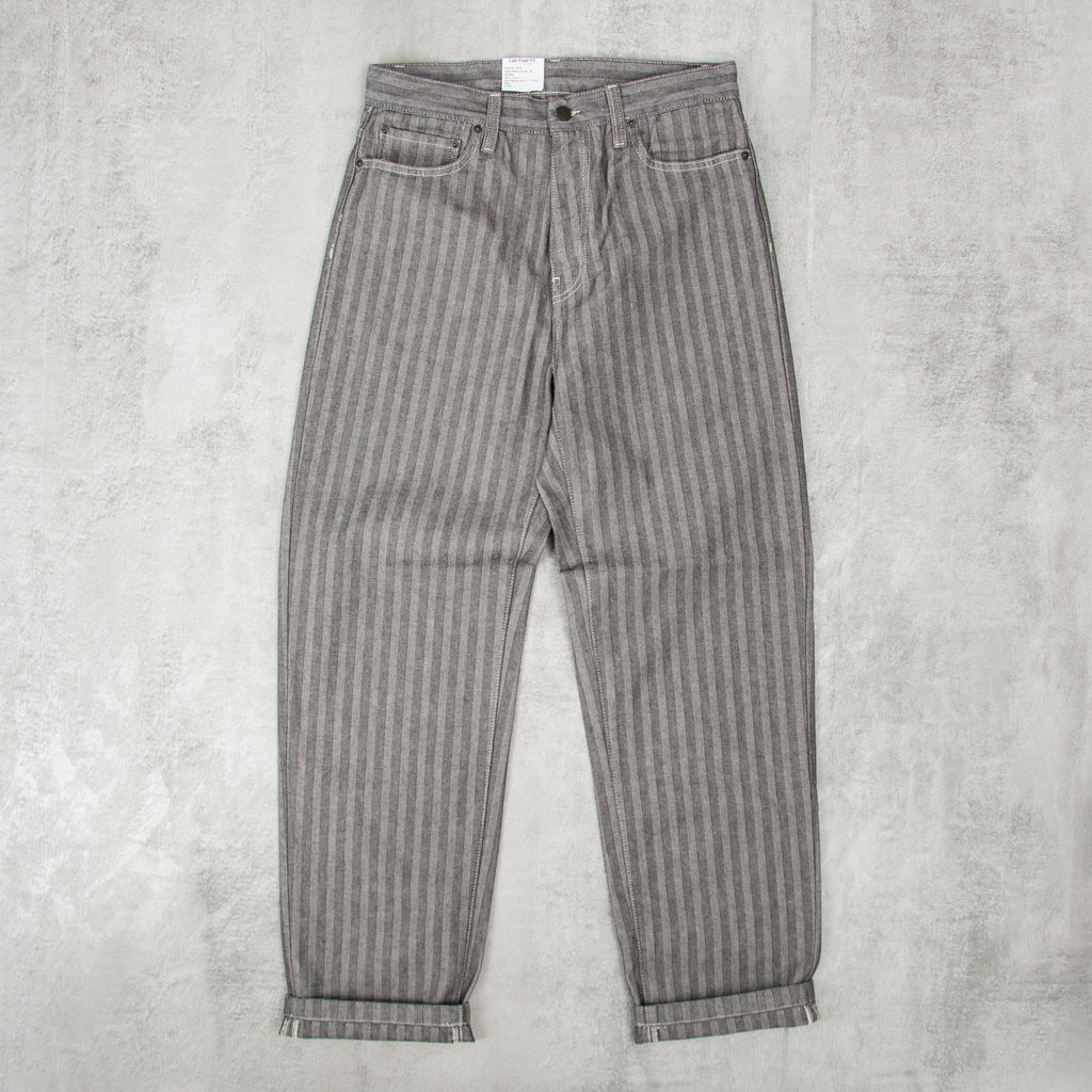 Carhartt WIP Menard Pant Herringbone Denim - Grey Rinsed 3