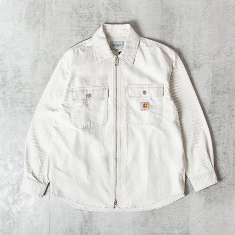 Buy the Carhartt WIP Mercer Shirt Jac - Graphite Bleach