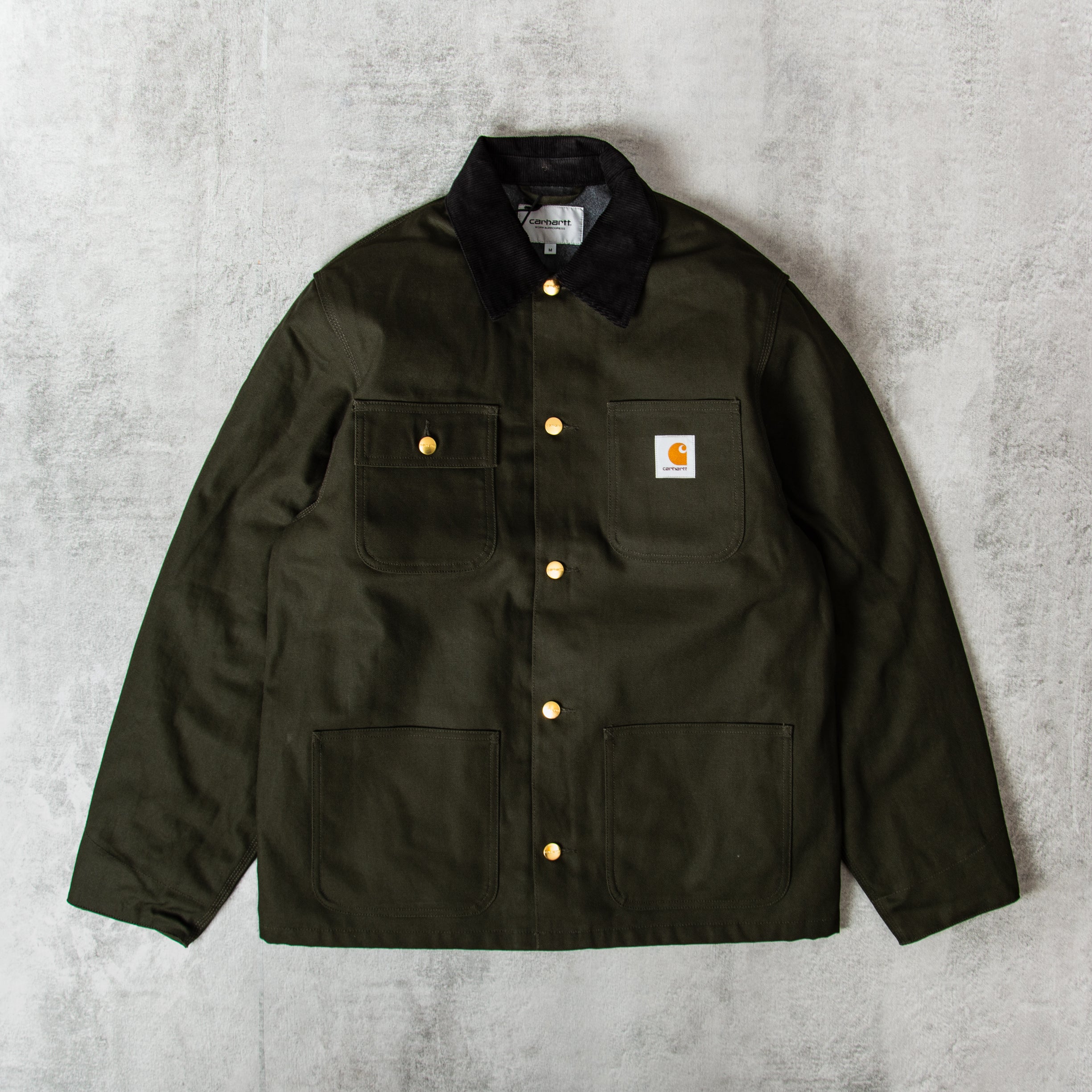 Buy the Carhartt WIP Michigan Coat - Olive / Black @Union
